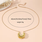 Zarte handwerkliche Perlen Halskette