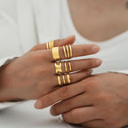 Atemberaubende Gold Ring für den Alltag