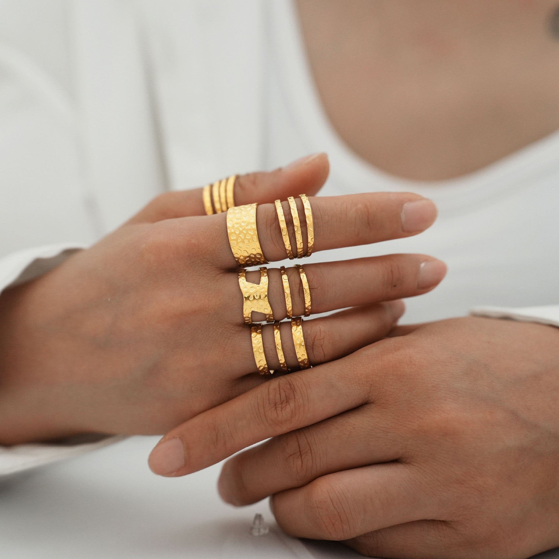 Atemberaubende Gold Ring für den Alltag