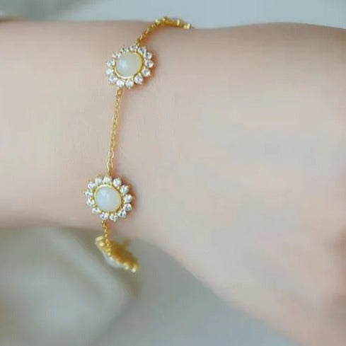 Handgefertigte Vintage Gold Armband