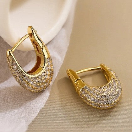 Charmante Gold Ohrring für jeden Anlass