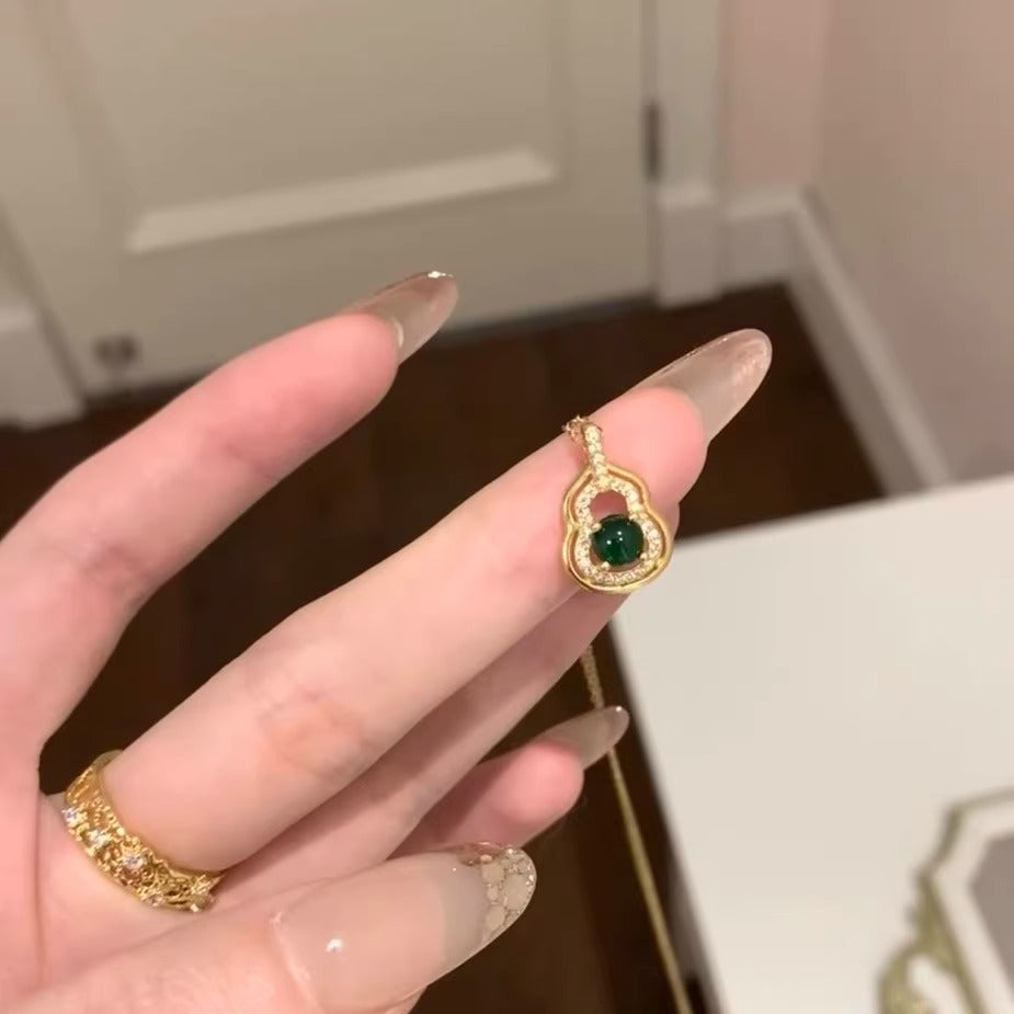 Zarte handwerkliche Gold Halskette