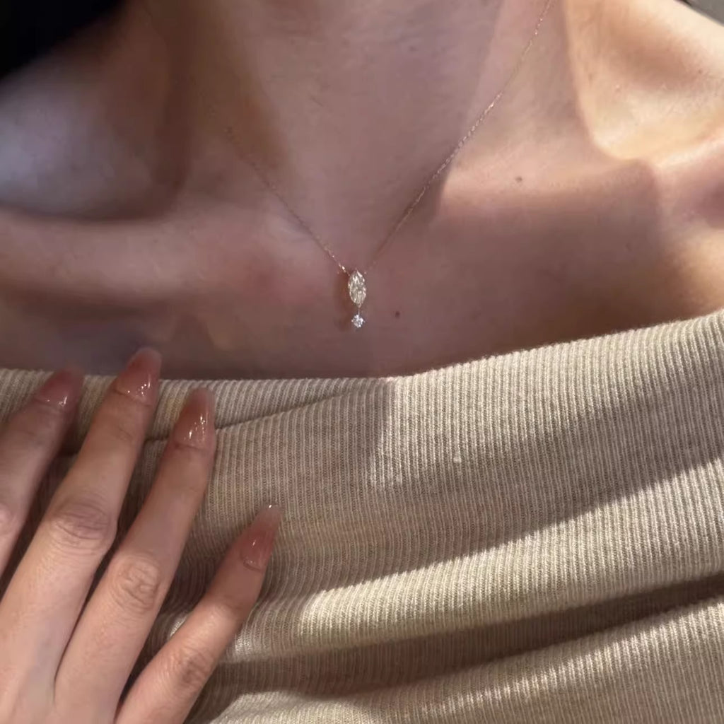 Handgefertigte Vintage Gold Halskette