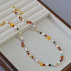 Schöne Perlen Halskette mit einzigartigem Stil