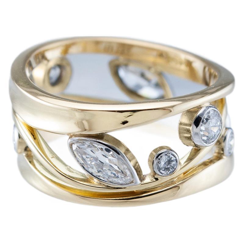 Charmante Gold Ring für jeden Anlass