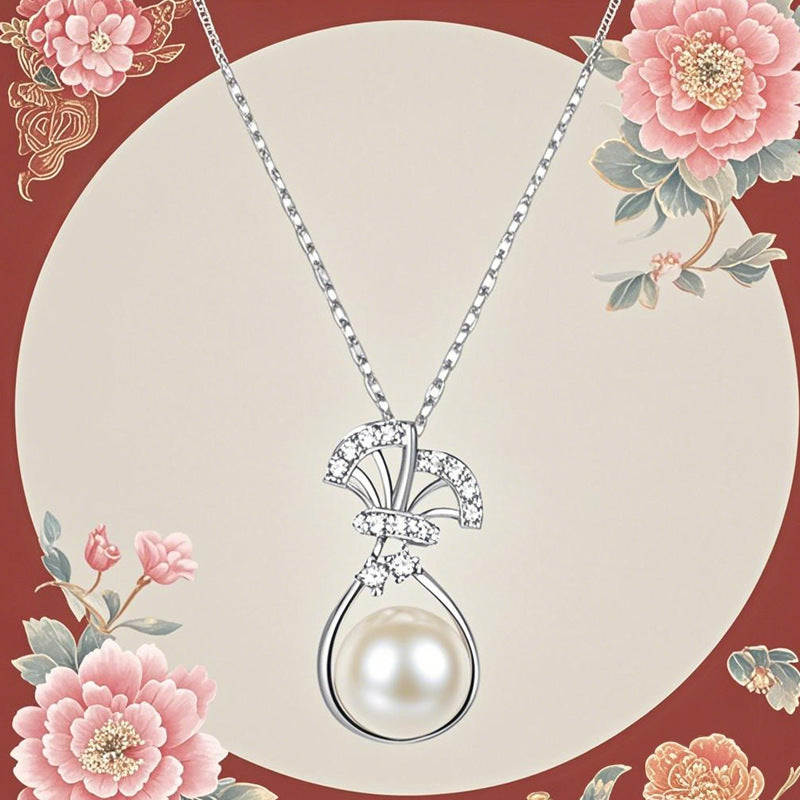 Zarte handwerkliche Perlen Halskette