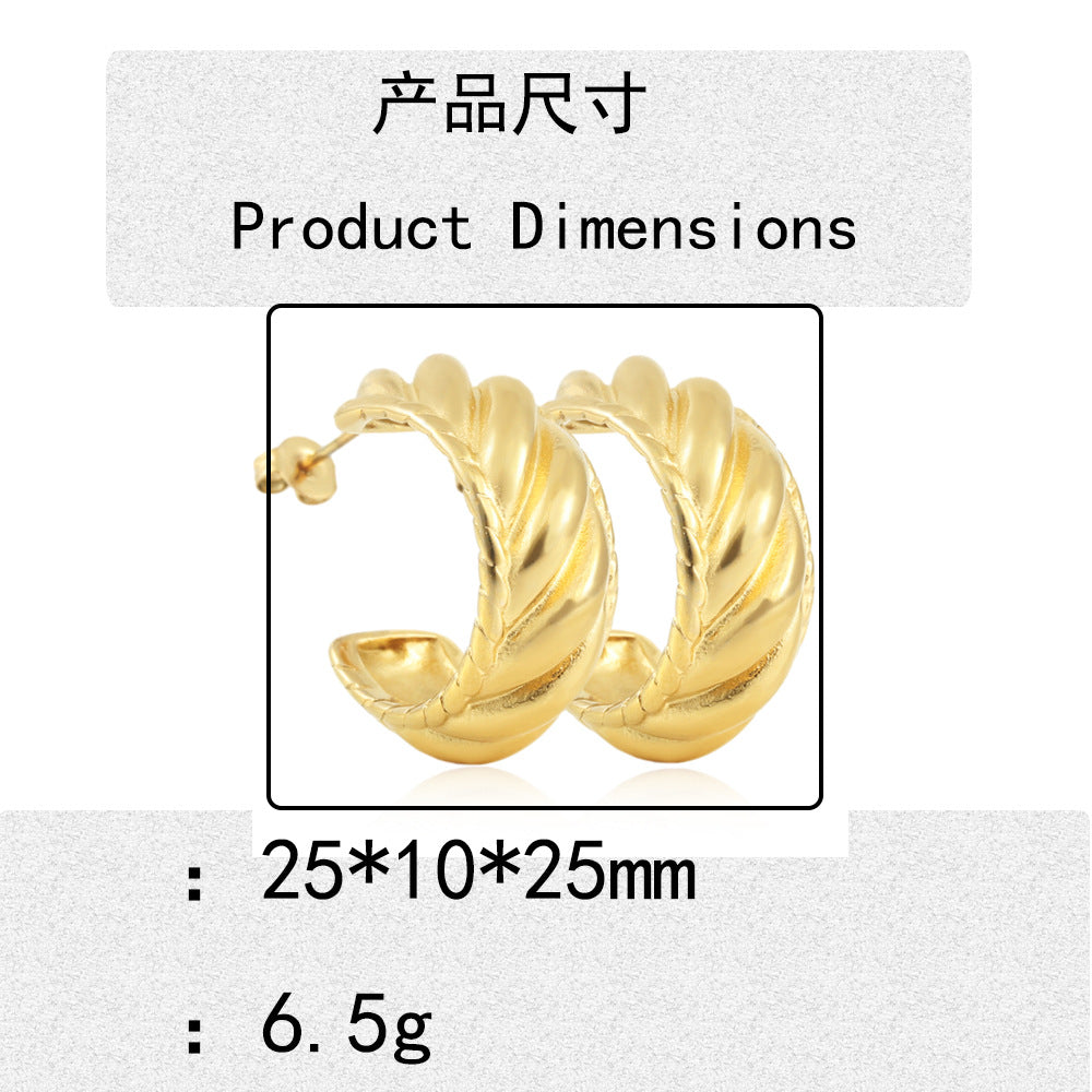 Charmante Gold Ohrring für jeden Anlass