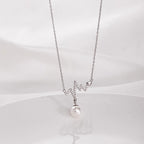 Schöne Perlen Halskette mit einzigartigem Stil