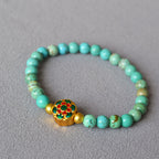 Zarte handwerkliche Gold Armband