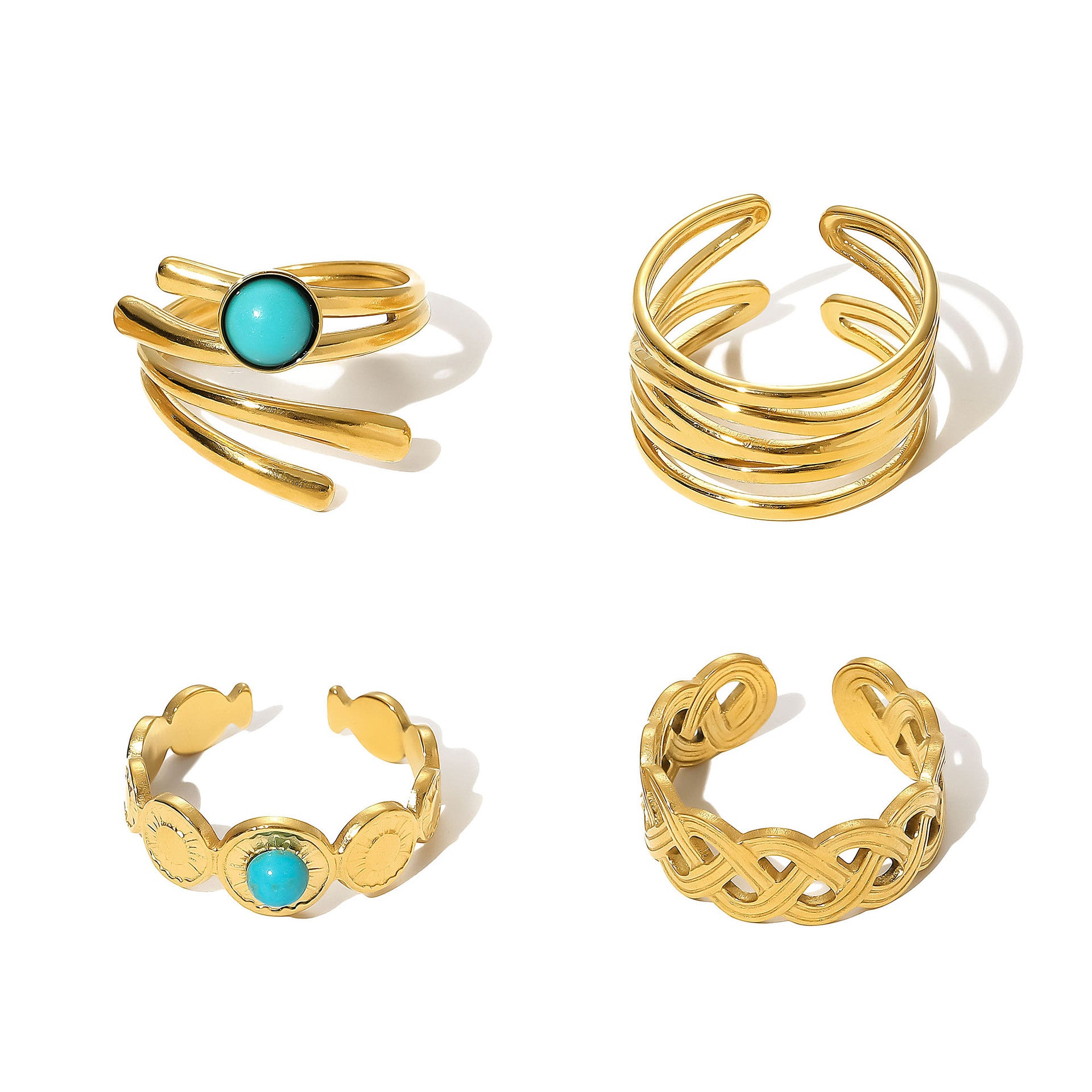 Atemberaubende Gold Ring für den Alltag