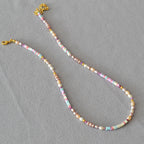 Zarte handwerkliche Perlen Halskette