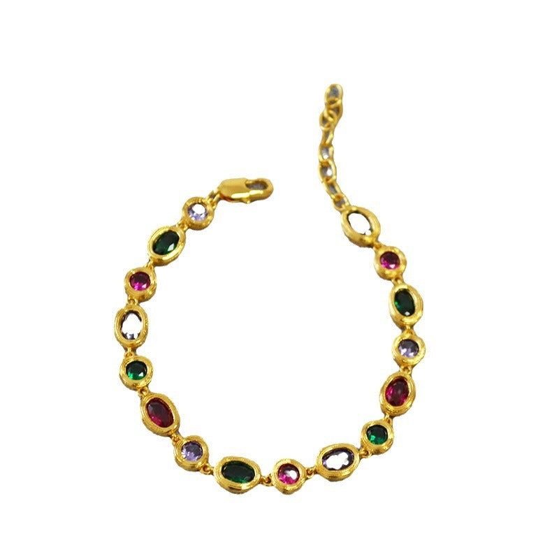 Zarte handwerkliche Gold Halskette