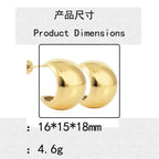 Klassische Gold Ohrring mit zeitloser Eleganz