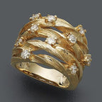 Schöne Gold Ring mit einzigartigem Stil