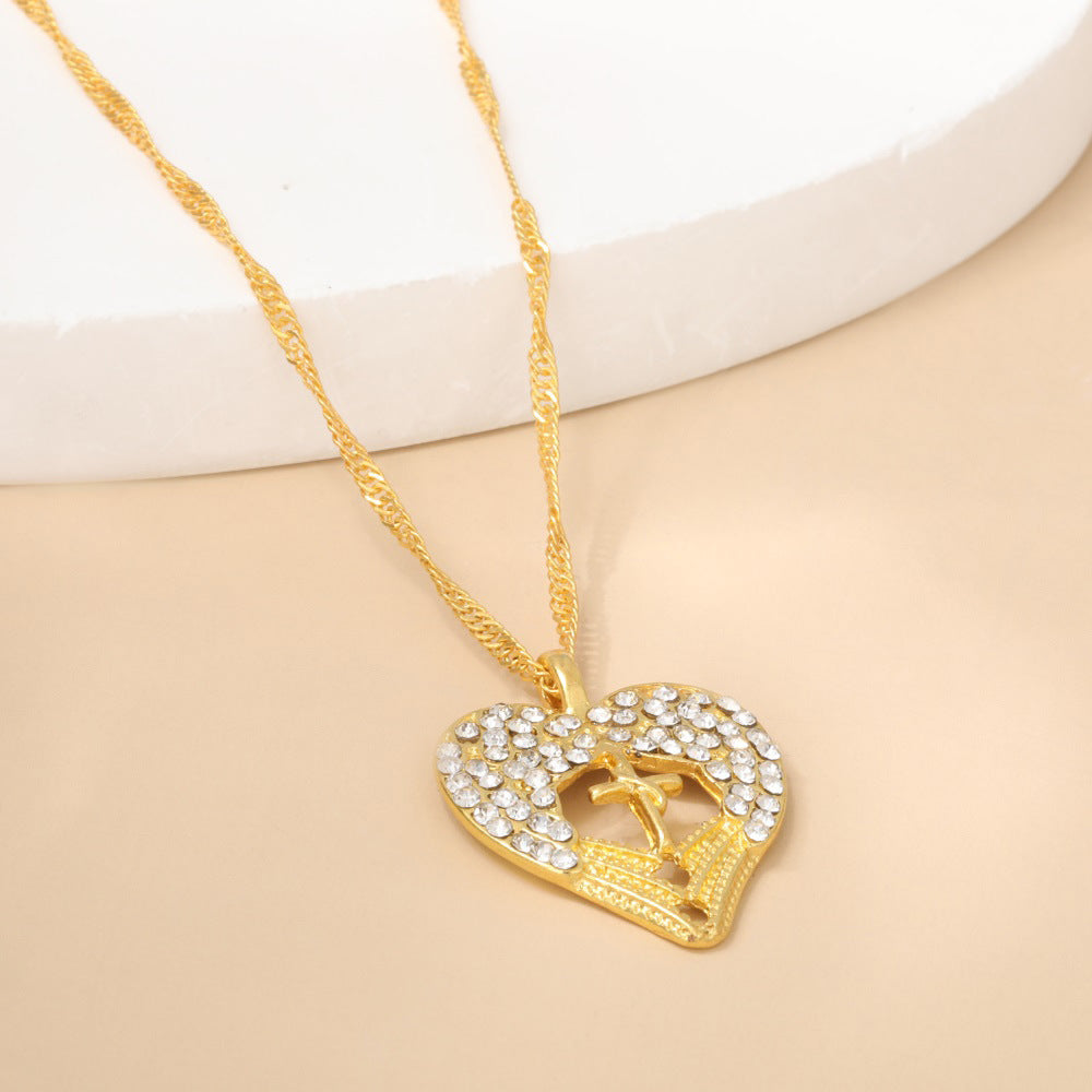 Zarte handwerkliche Gold Halskette