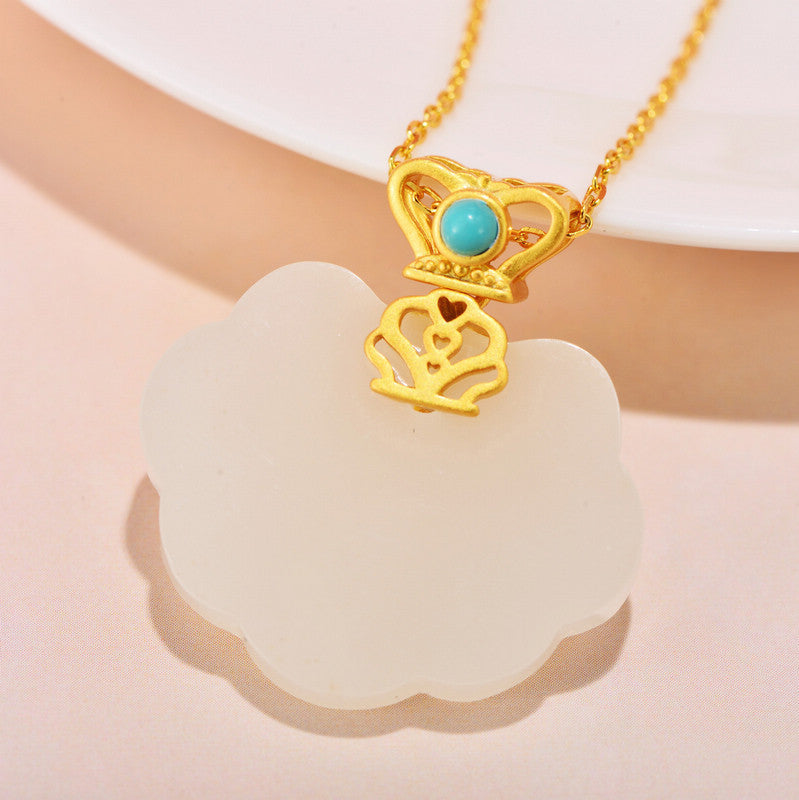 Zarte handwerkliche Gold Halskette