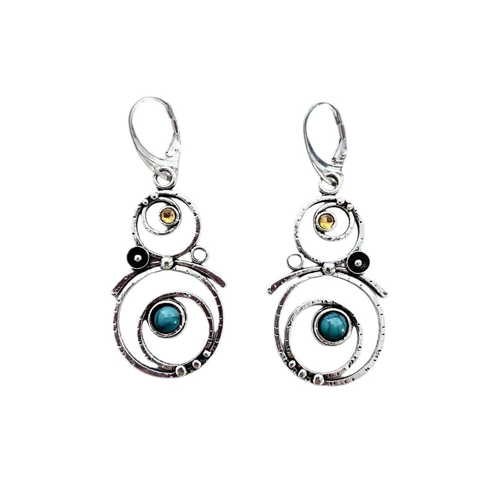 Schöne Silber Ohrring mit einzigartigem Stil