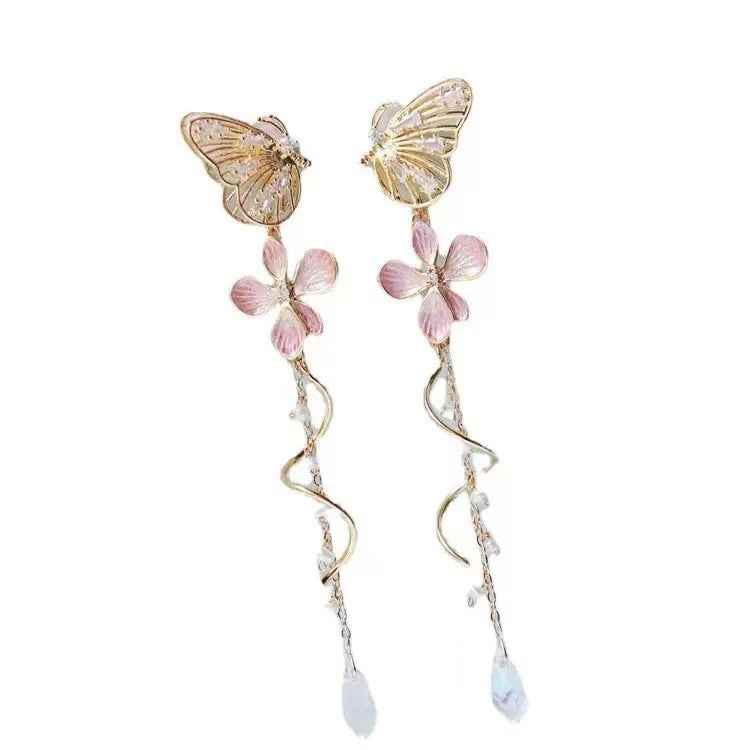 Handgefertigte Vintage Gold Ohrring