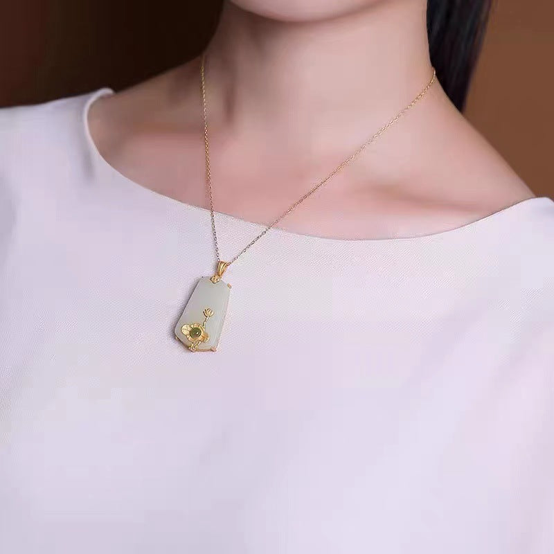 Zarte handwerkliche Gold Halskette