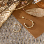 Atemberaubende Gold Ohrring für den Alltag