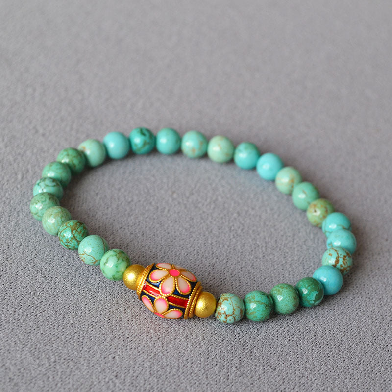 Zarte handwerkliche Gold Armband