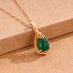 Zarte handwerkliche Silber Halskette