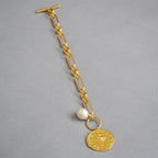 Zarte handwerkliche Gold Armband