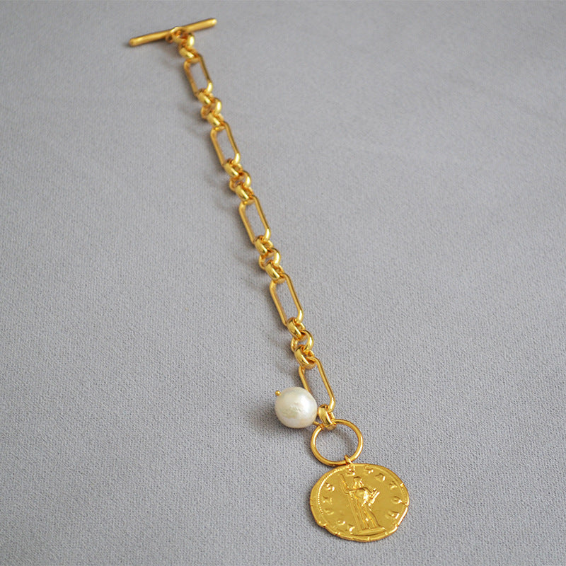 Zarte handwerkliche Gold Armband