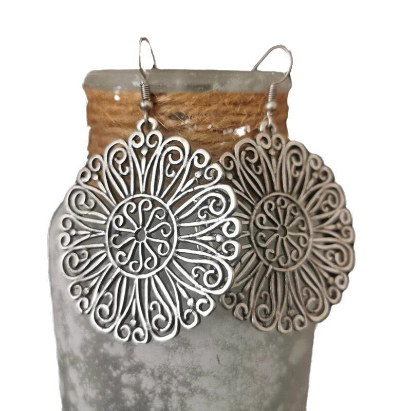 Handgefertigte Vintage Silber Ohrring