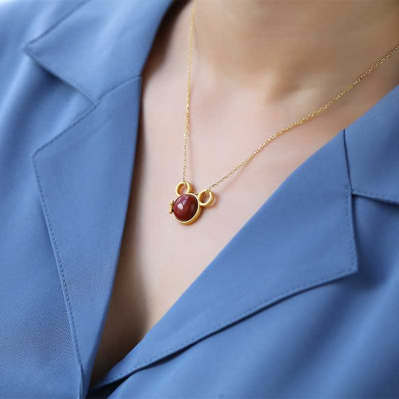 Zarte handwerkliche Silber Halskette