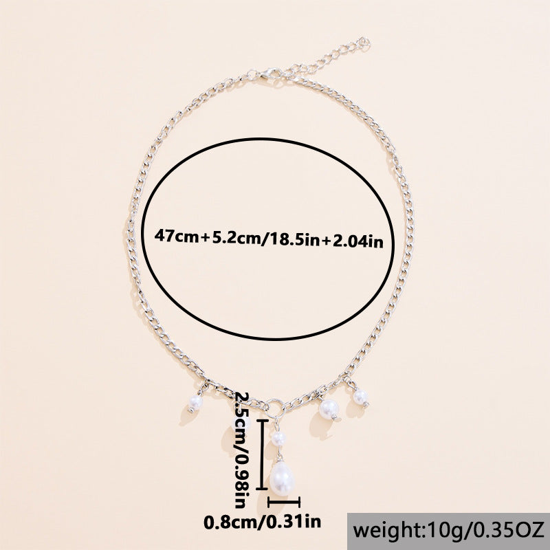 Schöne Perlen Halskette mit einzigartigem Stil