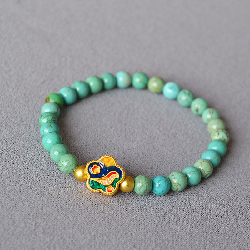 Zarte handwerkliche Gold Armband