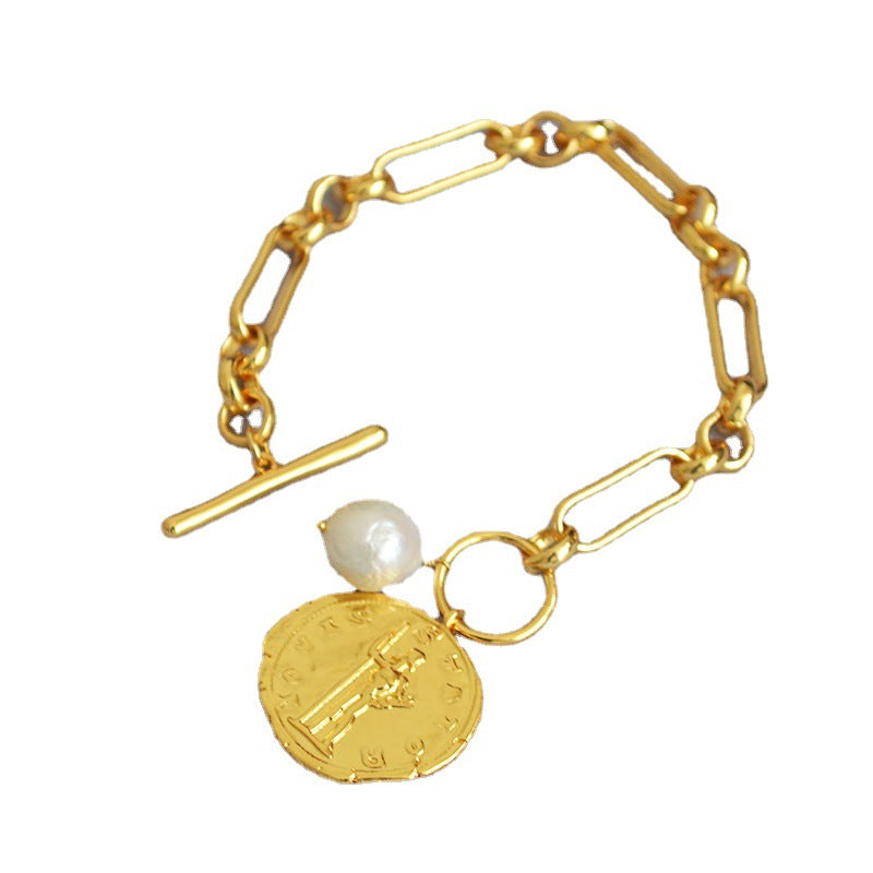 Zarte handwerkliche Gold Armband