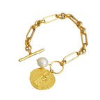 Zarte handwerkliche Gold Armband