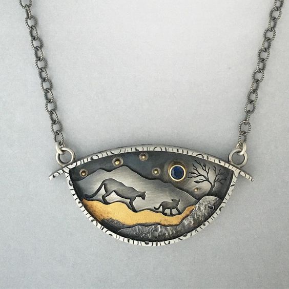 Zarte handwerkliche Halskette