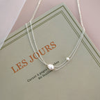 Zarte handwerkliche Perlen Halskette