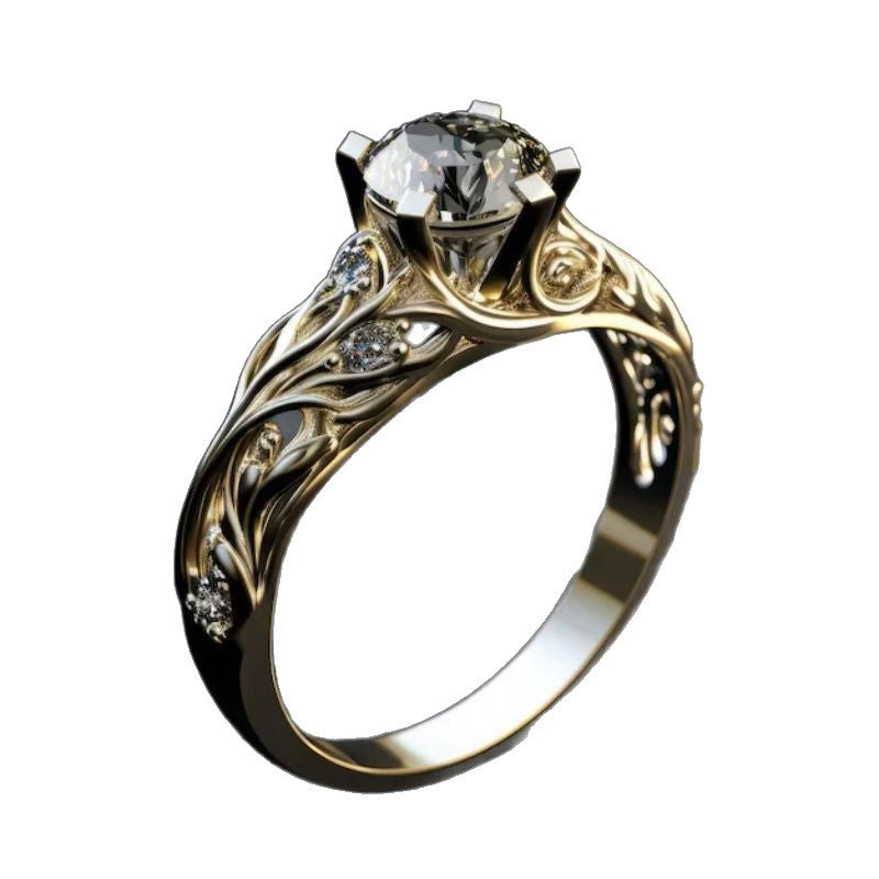 Zarte handwerkliche Ring