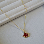 Zarte handwerkliche Gold Halskette