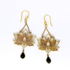 Zarte handwerkliche Gold Ohrring