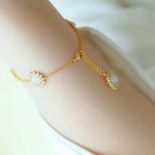 Handgefertigte Vintage Gold Armband