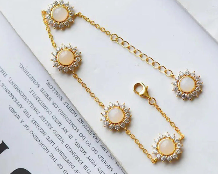 Handgefertigte Vintage Gold Armband