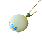 Zarte handwerkliche Silber Halskette