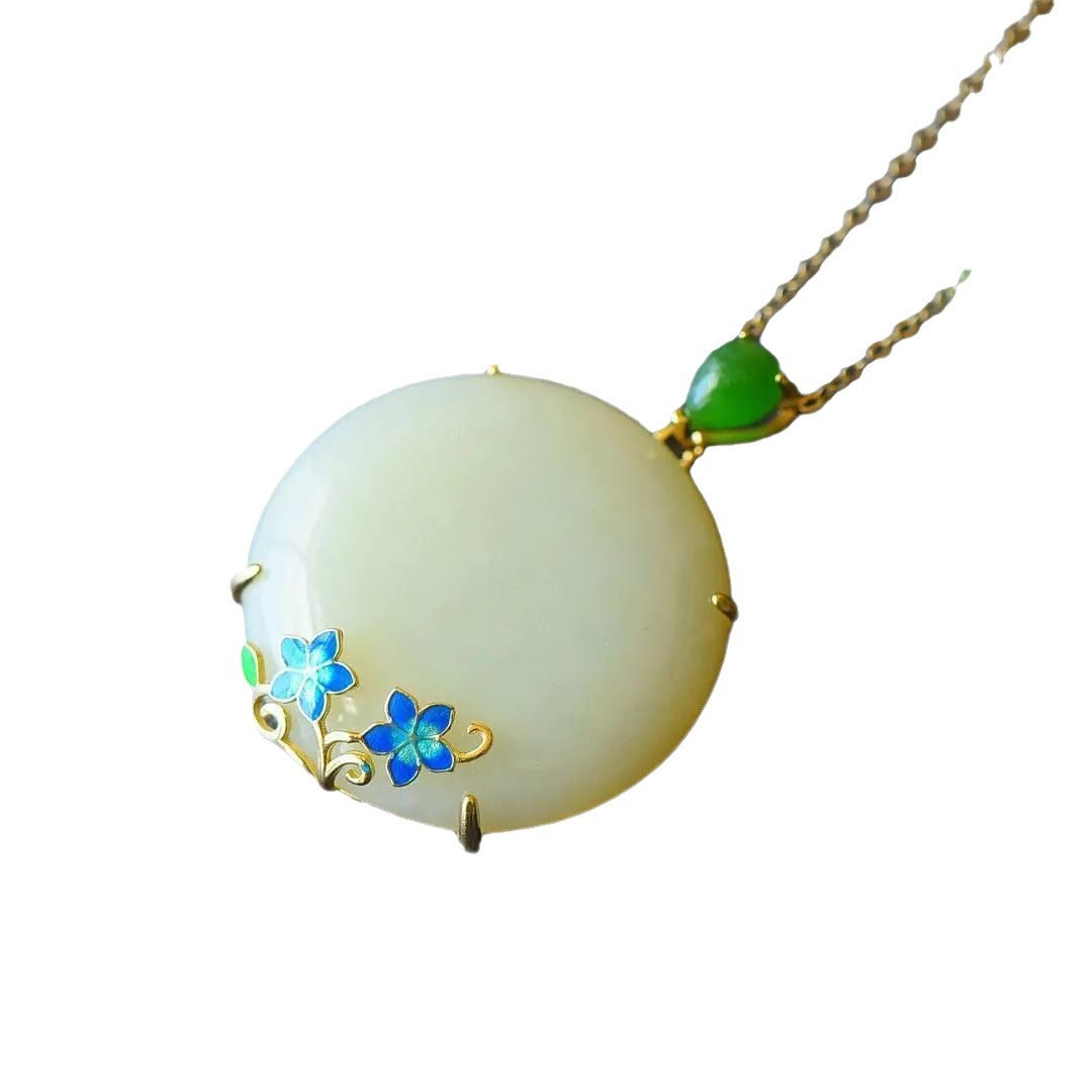 Zarte handwerkliche Silber Halskette