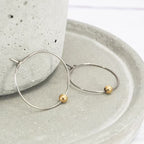 Zarte handwerkliche Gold Ohrring