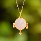 Zarte handwerkliche Silber Halskette