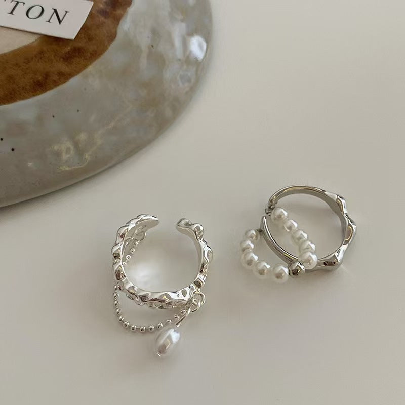 Handgefertigte Vintage Perlen Ring