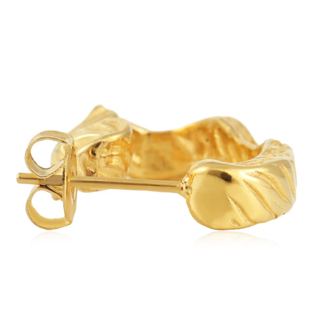 Zarte handwerkliche Gold Ohrring