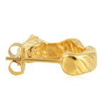 Zarte handwerkliche Gold Ohrring