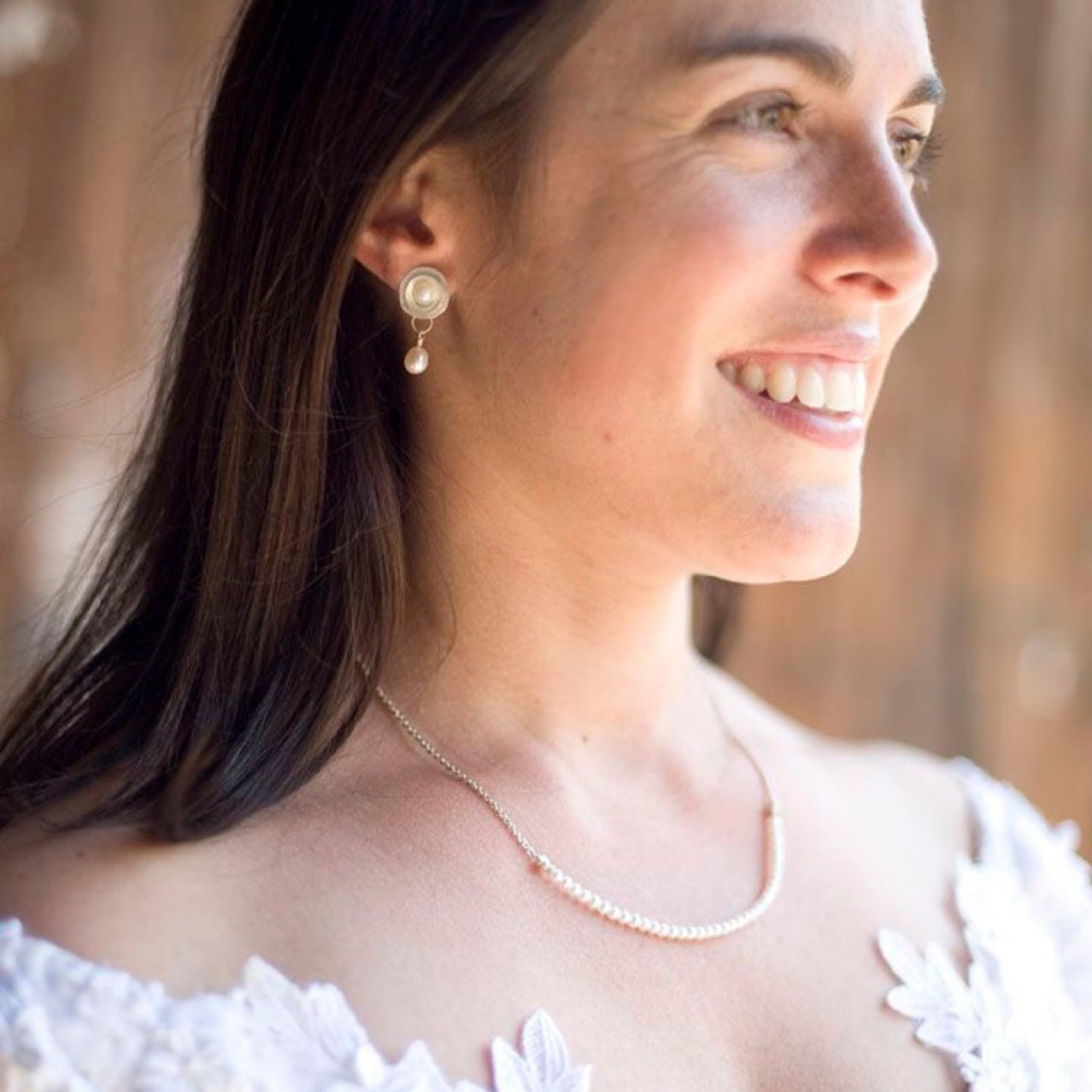 Schöne Perlen Ohrring mit einzigartigem Stil