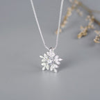 Zarte handwerkliche Silber Halskette